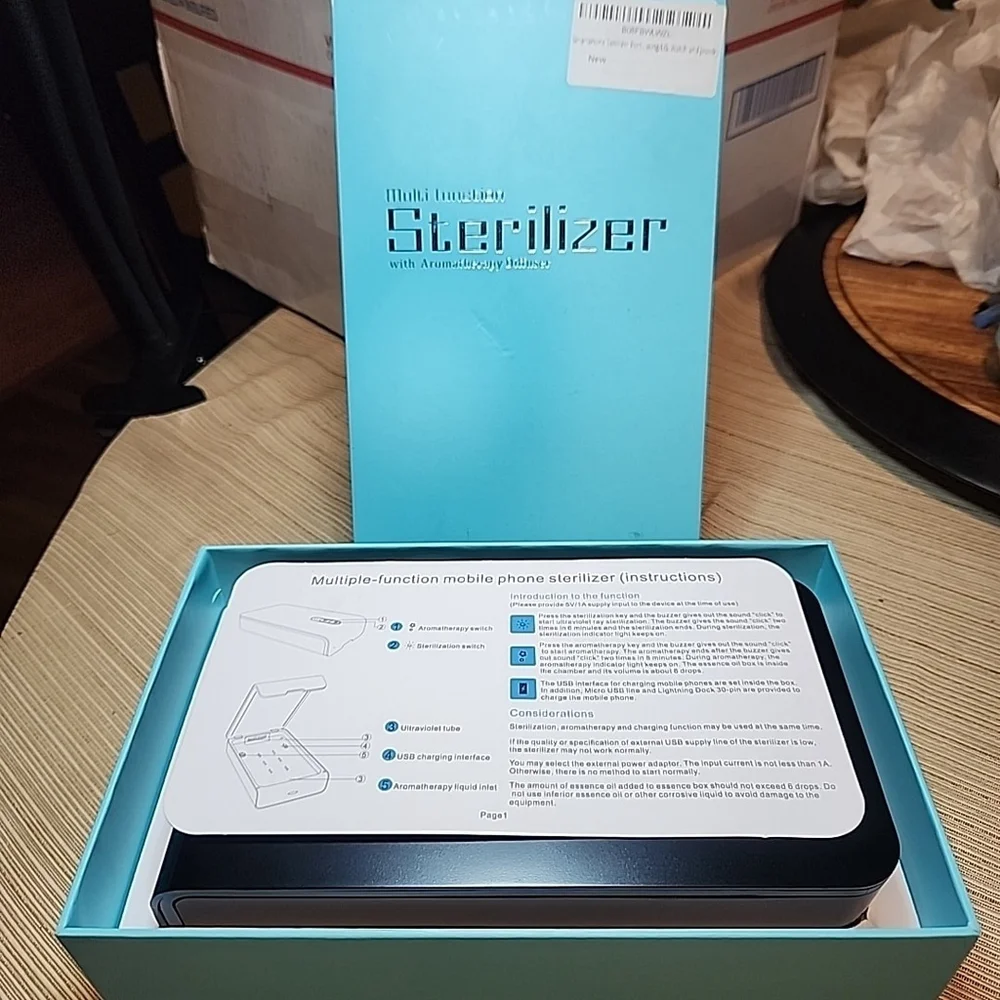 Multifunction Mobile Phone Sterilizer Open Box